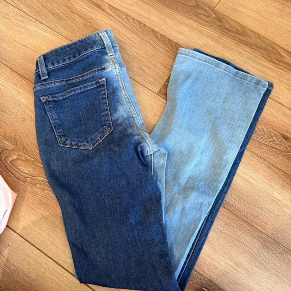 NOBO Women's Dual Blue Flare Leg Jeans